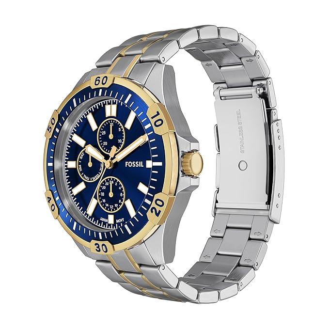 Fossil Garrett Multicolor Quartz Stainless Steel Watch