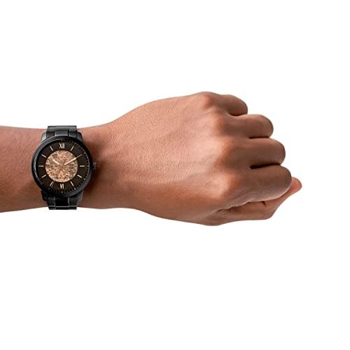 Fossil Men Analog Neutra Automatic Black Dial and Band Automatic Stainless Steel Watch ME3183