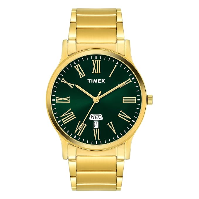 TIMEX Analog Watch for Man with Round Dial & Water Resistant Men's Wrist Watches
