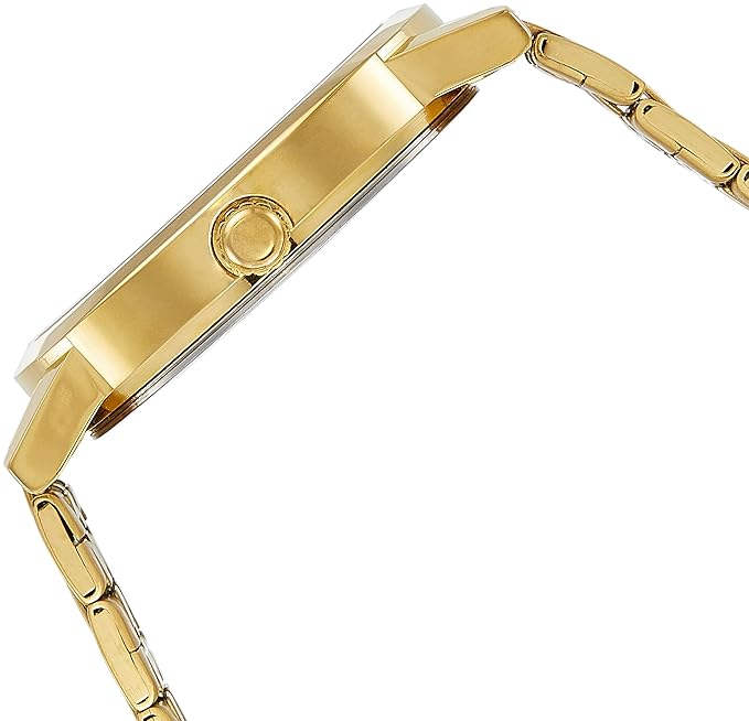 Timex Stainless Steel Analog Black Dial Men's Watch-Tw000T127, Band Color:Gold