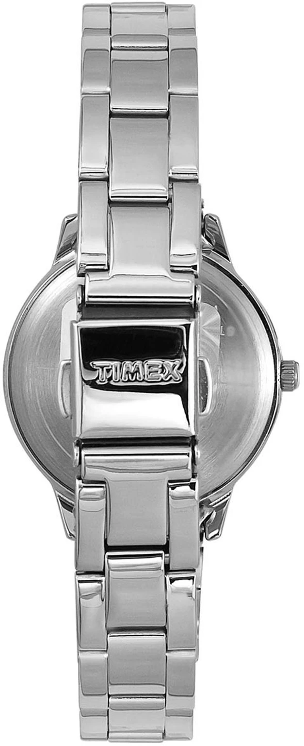 TIMEX Analog Watch for Women with Silver Round Dial & Silver Stainless Steel Bracelet