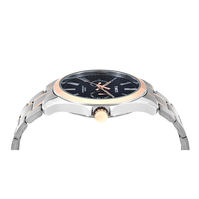 TIMEX Classics Analog Watch for Men with Round Dial & Water Resistant Man's Wrist Watches