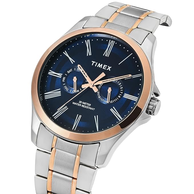 TIMEX Classics Analog Watch for Men with Round Dial & Water Resistant Man's Wrist Watches