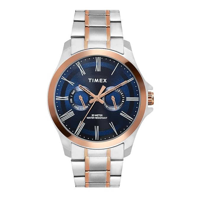 TIMEX Classics Analog Watch for Men with Round Dial & Water Resistant Man's Wrist Watches