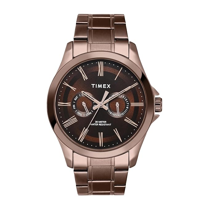 TIMEX Classics Analog Watch for Men with Round Dial & Water Resistant Man's Wrist Watches