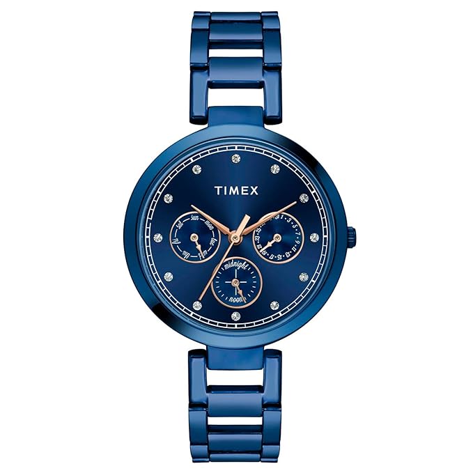 TIMEX Analog Watch for Women with Round Dial & Water Resistant Women's Wrist Watches