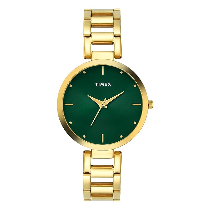 TIMEX Analog Watch for Woman with Round Dial & Water Resistant Women's Wrist Watches