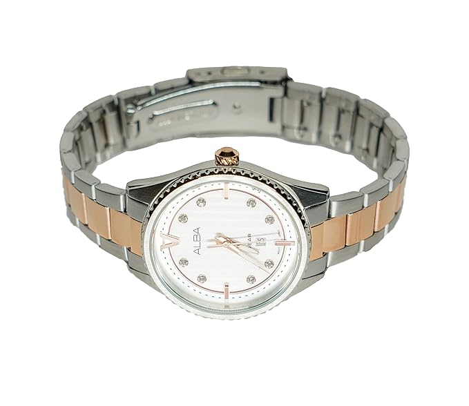 ALBA AH7AJ7X1 Men's Stainless Steel Chronograph Watch - Stylish Design, Japanese Quartz Movement, Water Resistant