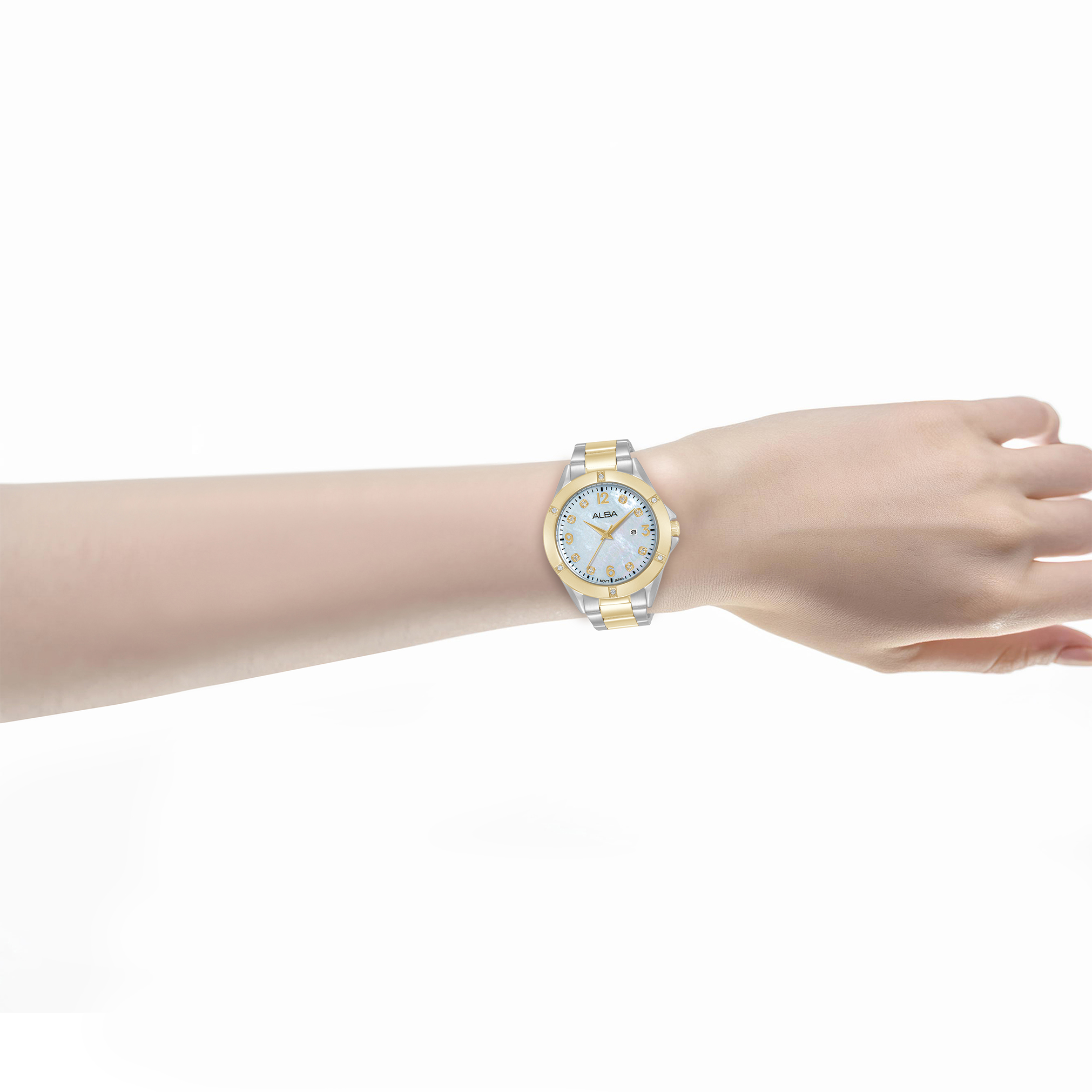 Radiant Pearl Gold Accent Watch