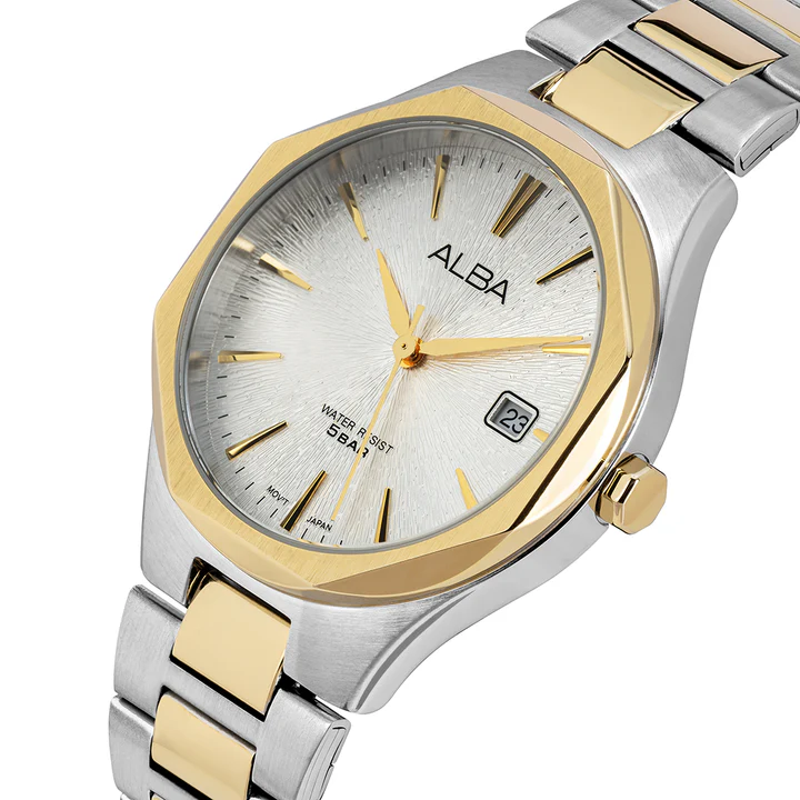 ALBA Round Wrist Watch AS9U52X1, Men's Sporty Timepiece