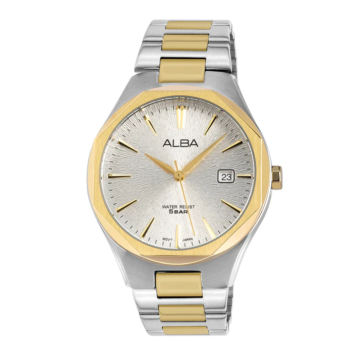 ALBA Round Wrist Watch AS9U52X1, Men's Sporty Timepiece