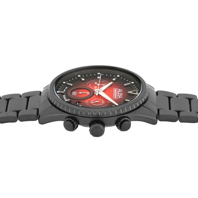 Alba Chronograph with Red/Black Dial Watch