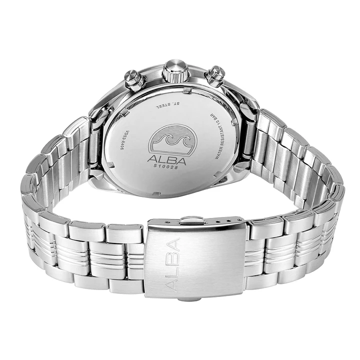 Claret Dial Chronorgraph Watch, Men's Sporty Timepiece