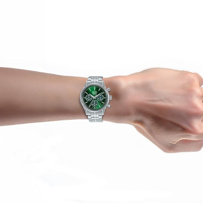 Alba Men's Prestige Quartz Green Dial Chronograph Watch