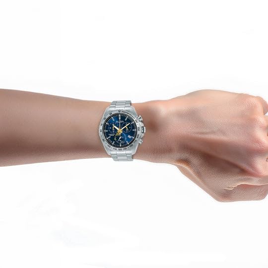 Alba Men's Metallic Deep Blue Dial Chronograph Watch