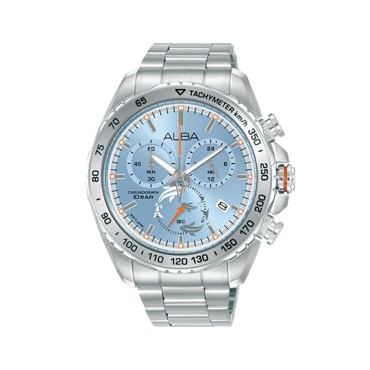 Alba Men's Light Blue Dial Chronograph Watch