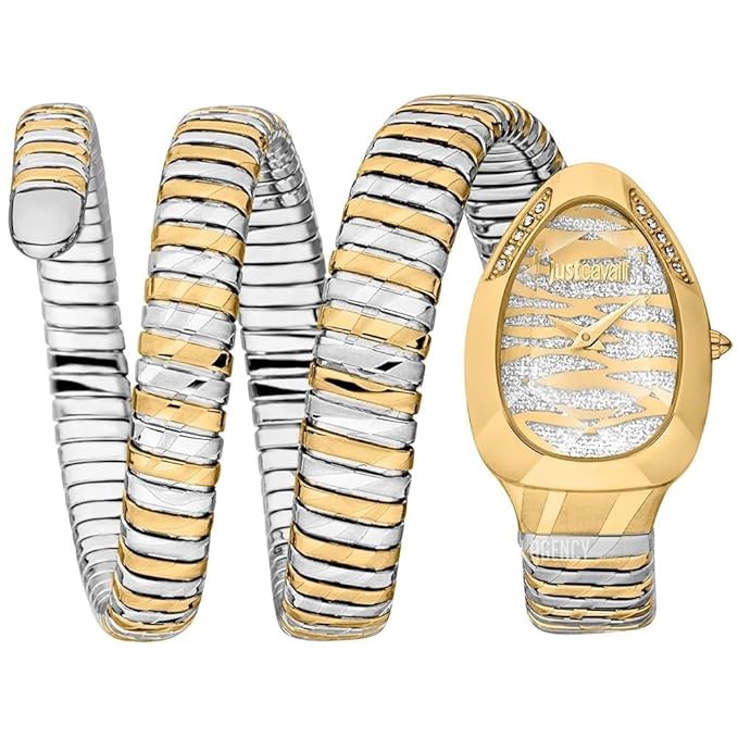 Just Cavalli Analogue Wrist Watches for Women Stainless Steel Multicolor Band with Multi Dial Bracelet Watch for Girls/Ladies Watch