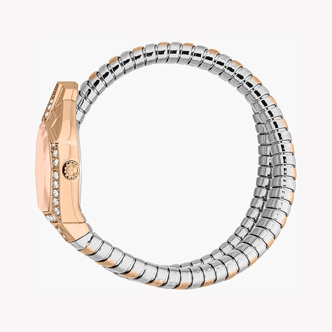 Just Cavalli Signature Snake Womens Stainless Steel Rose Gold Color Watch