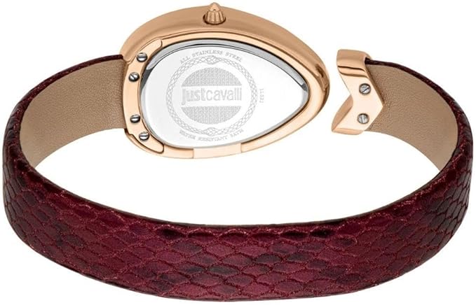 Just Cavalli Signature Snake Womens Stainless Steel Rose Gold Color Watch