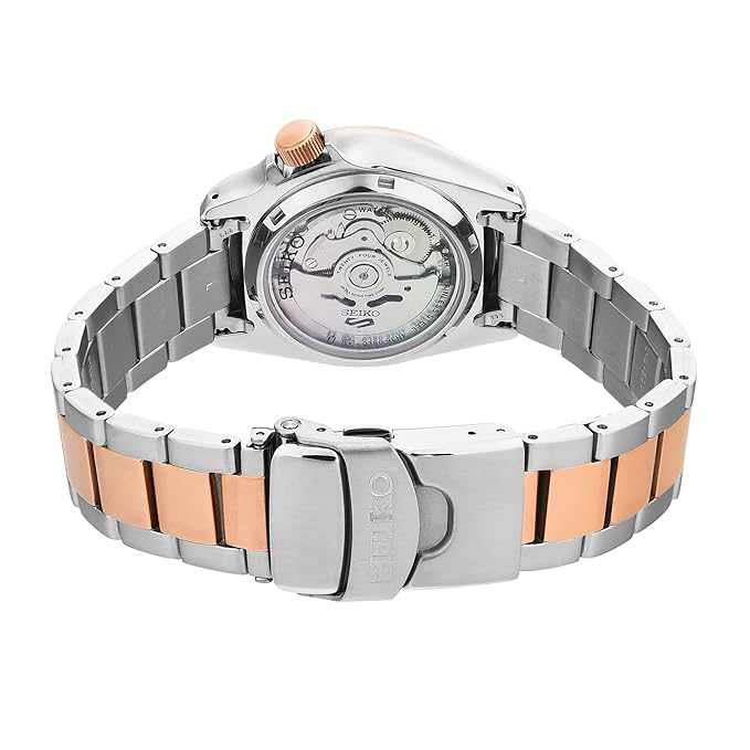 Stainless Steel Analog Black Dial Men'S Clear Band Watch