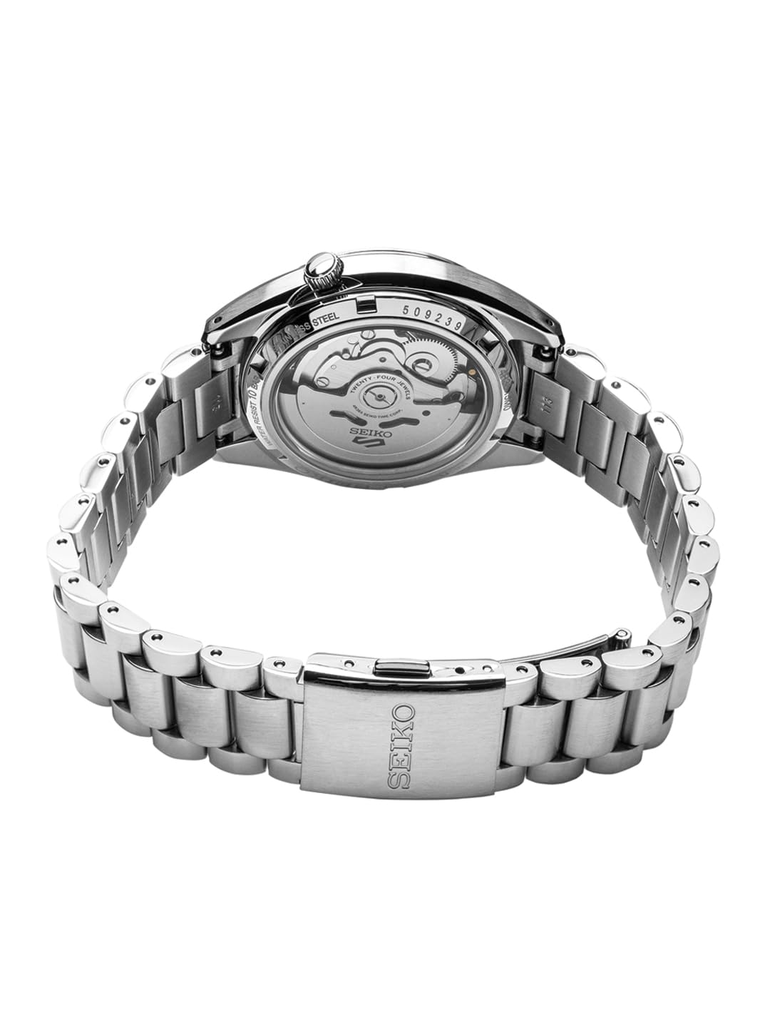 Seiko Stainless Steel Analog Blue Dial Men's Watch-Srpk87K1, Band Color-Silver
