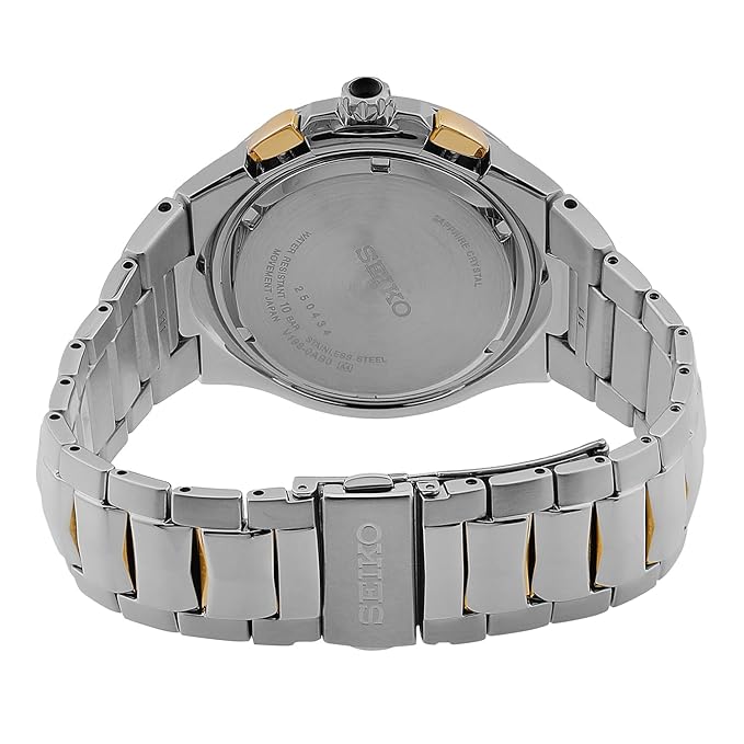 Seiko Metal Analog Grey Dial Men Watch-Ssc376P9, Bandcolor-Silver