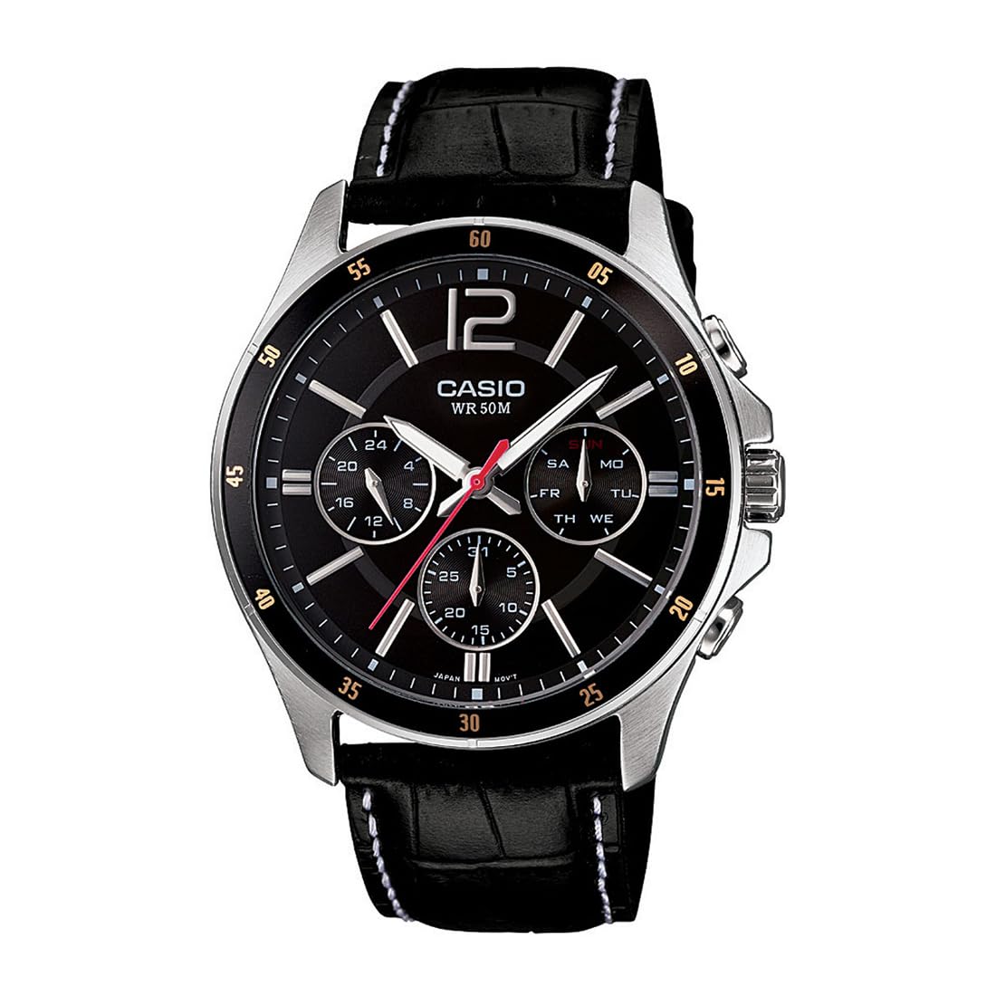 Casio Enticer Chronograph Black Dial Men's Watch