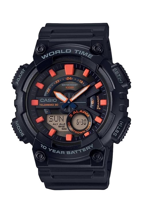 Casio Youth Combination Analog-Digital Multi-Colour Dial Men's Watch