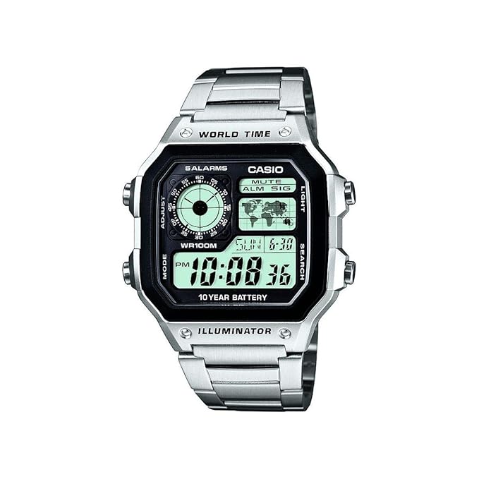 Casio Youth Series Digital Grey Dial Men's Watch