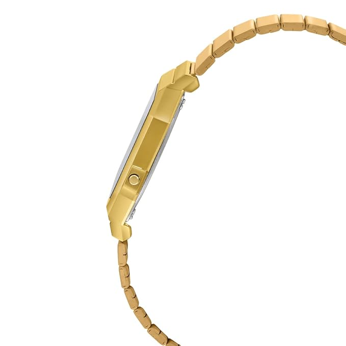 Casio Unisex-Adult Vintage A700WG-9ADF Gold Digital Dial Gold Stainless Steel Band D198