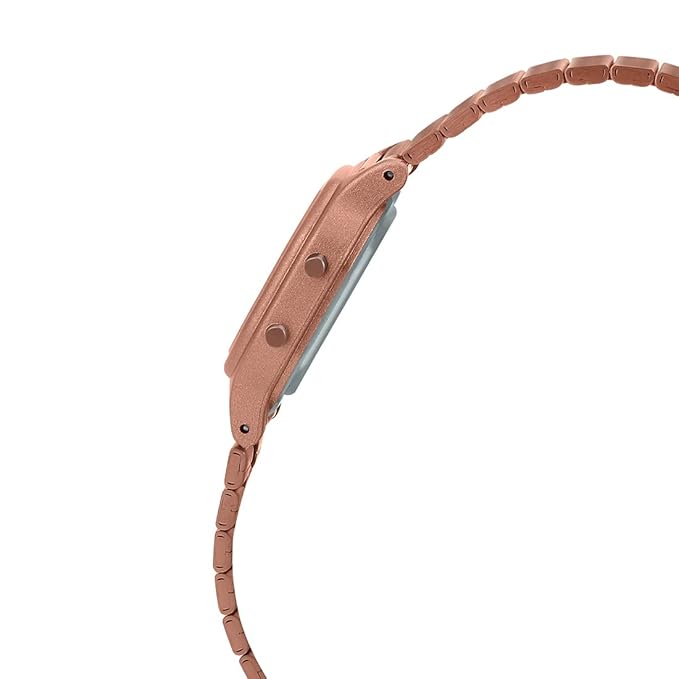 Casio Vintage LA-11WR-5ADF Rose Gold Digital Dial Rose Gold Stainless Steel Band