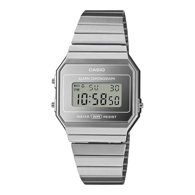 Casio Vintage A700WEV-7ADF Digital Silver Dial Unisex