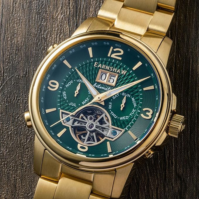 EARNSHAW Marylebone Grand Analog Green Dial Men's Watch