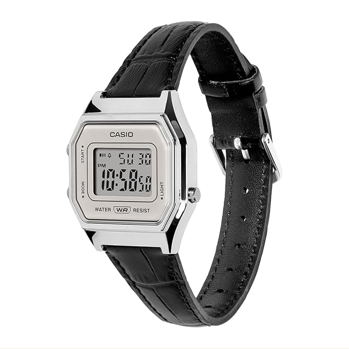 Casio Vintage LA680WEL-1DF Digital White Watch Women