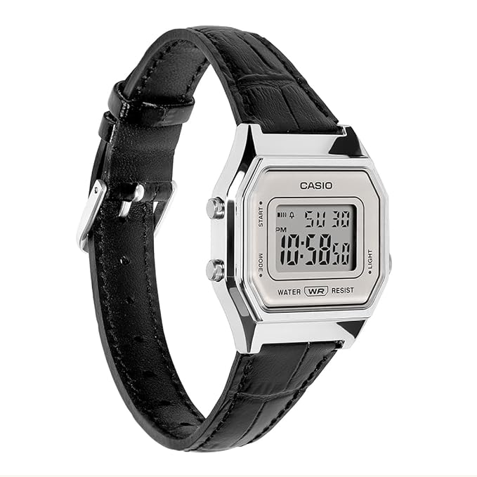 Casio Vintage LA680WEL-1DF Digital White Watch Women