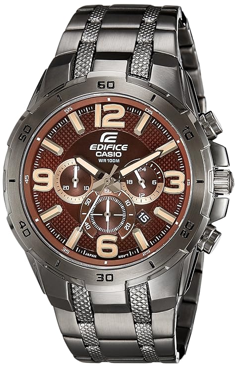 Casio Edifice Chronograph Brown Dial Men's Watch