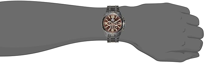 Casio Edifice Chronograph Brown Dial Men's Watch