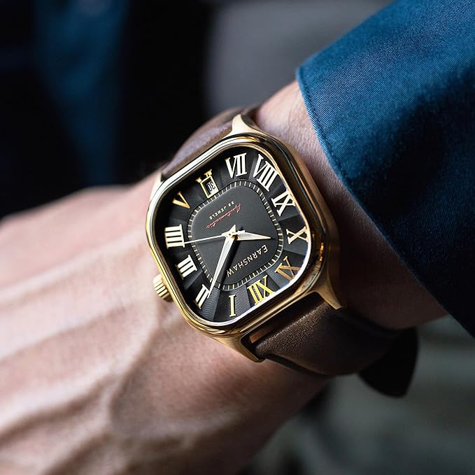 EARNSHAW Analog Black Dial Men's Watch
