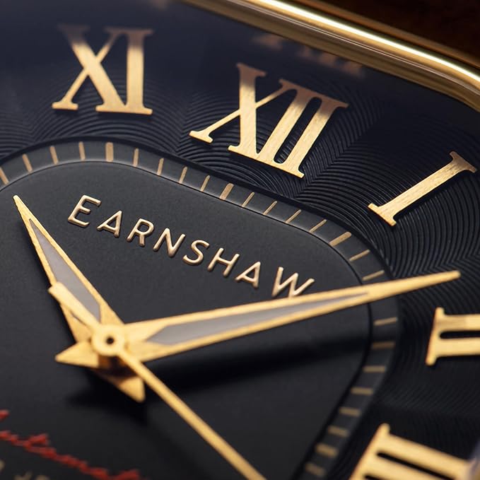 EARNSHAW Analog Black Dial Men's Watch
