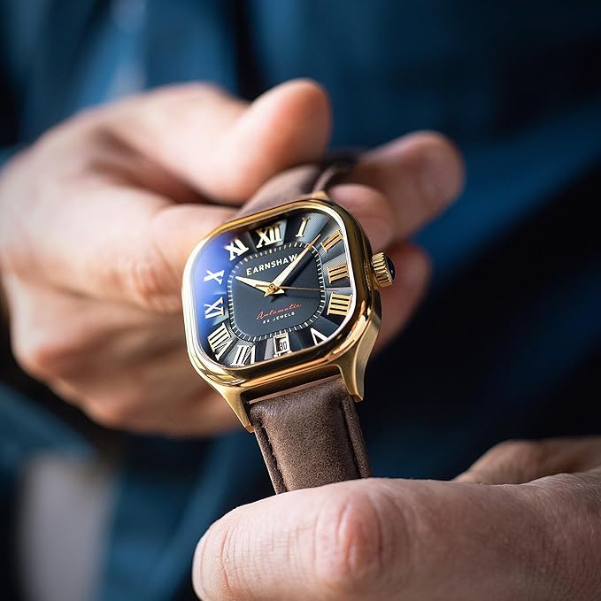 EARNSHAW Analog Black Dial Men's Watch