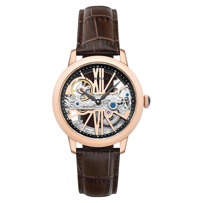 Earnshaw Cornwall Bridge Automatic Rose Gold Round Dial Men's Watch