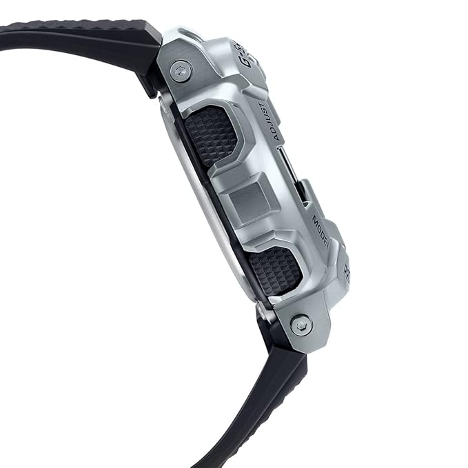 Casio G-Shock GM-110-1ADR Silver Analog-Digital Dial Black Resin Strap Men's Watch Shock And 200M Water Resistant G1051