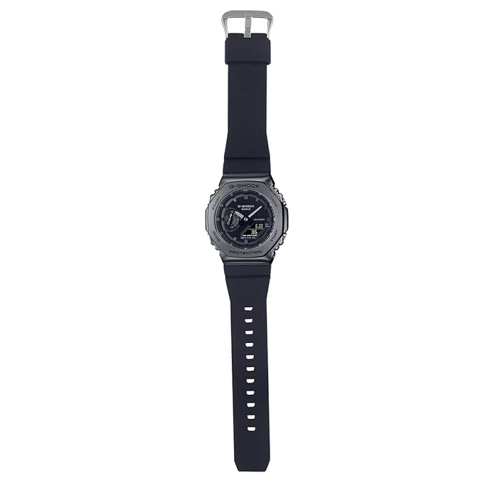 Casio G-Shock GM-2100BB-1ADR Black IP Analog-Digital Dial Resin Strap Men's Watch Shock and 200M Water Resistant