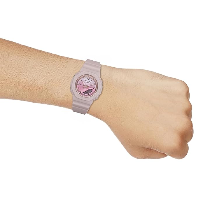Casio G-Shock GMA-P2100SG-4ADR Analog-Digital Pink Dial Women Watch Pink Resin Strap
