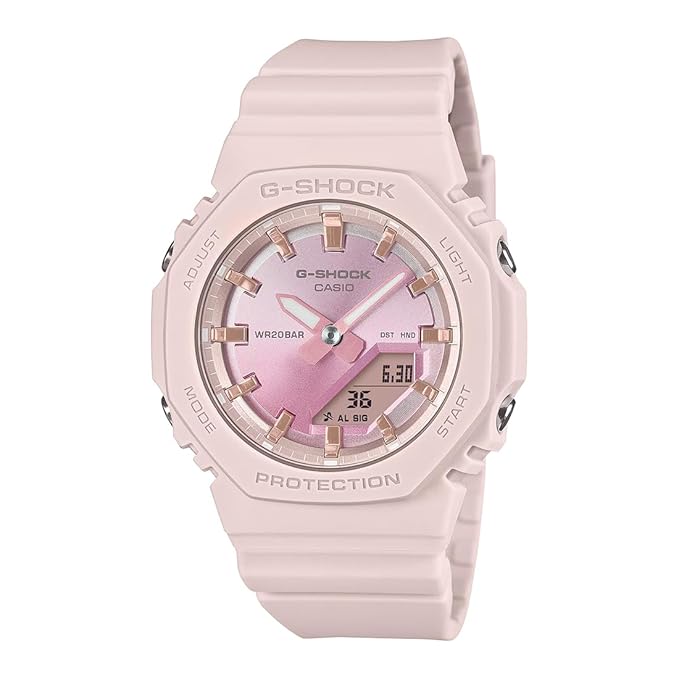 Casio G-Shock GMA-P2100SG-4ADR Analog-Digital Pink Dial Women Watch Pink Resin Strap