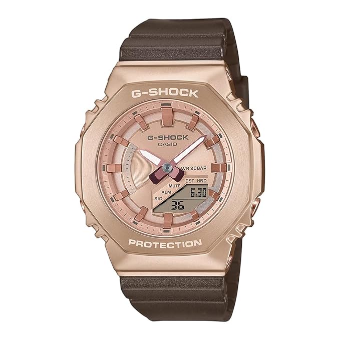Casio G-Shock Women GM-S2100CB-5ADR Analog-Digital Rose Gold Dial Women