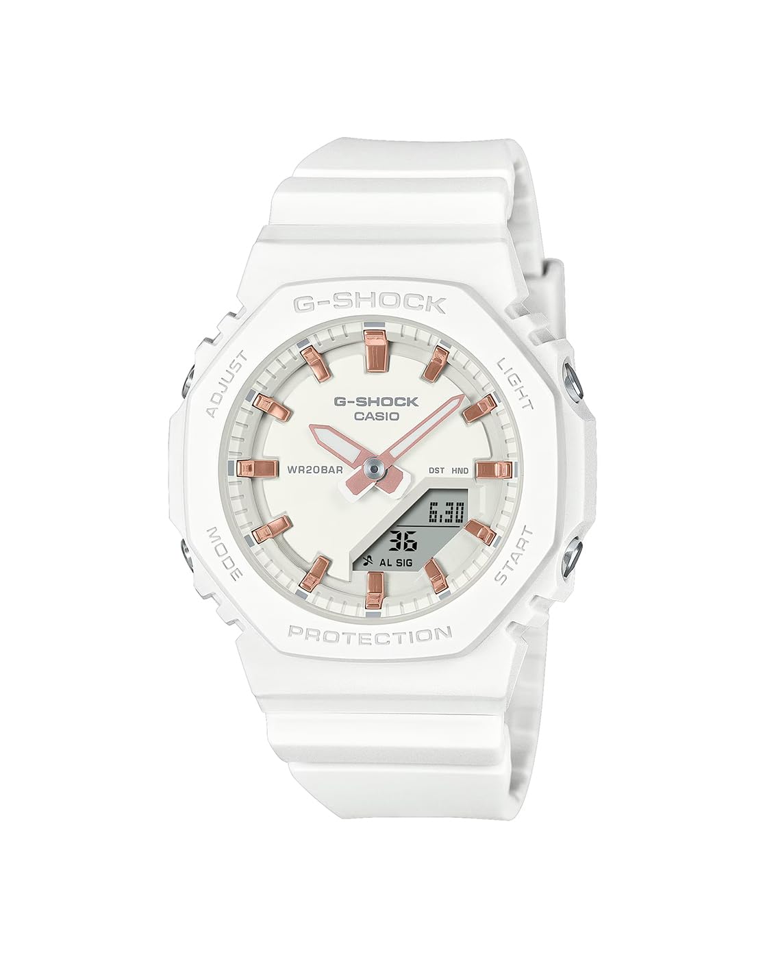 Casio G-Shock Women GMA-P2100M-7ADR Analog-Digital White Dial Women