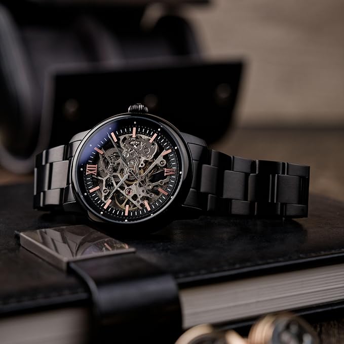 EARNSHAW Analog Black Dial Men's Watch