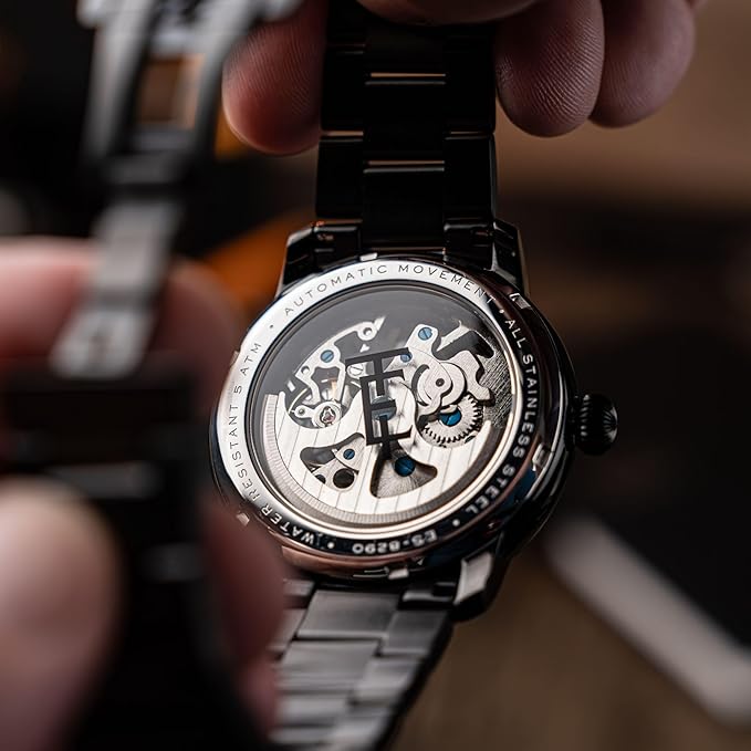 EARNSHAW Analog Black Dial Men's Watch