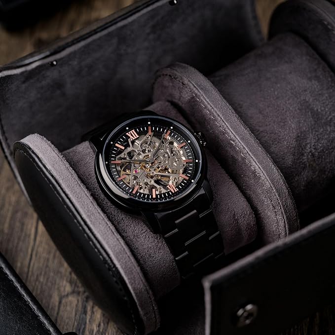 EARNSHAW Analog Black Dial Men's Watch